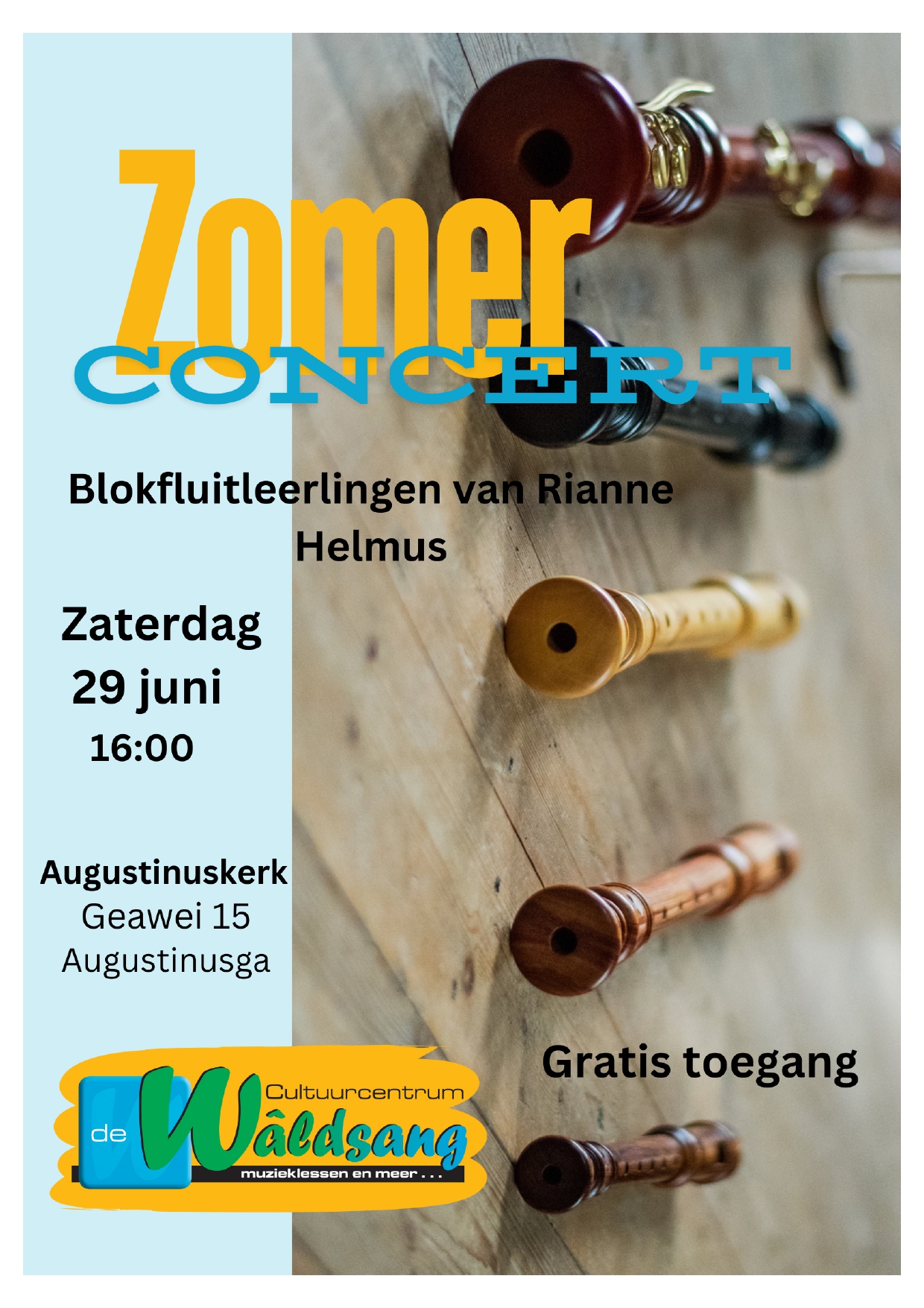 Zomerconcert Blokfluit